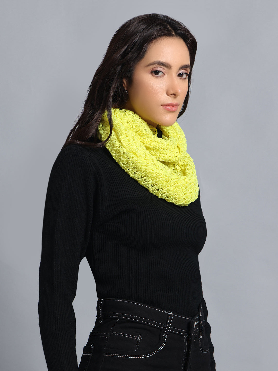 PUNK Yellow Infinity Muffler, Snood & Scarves