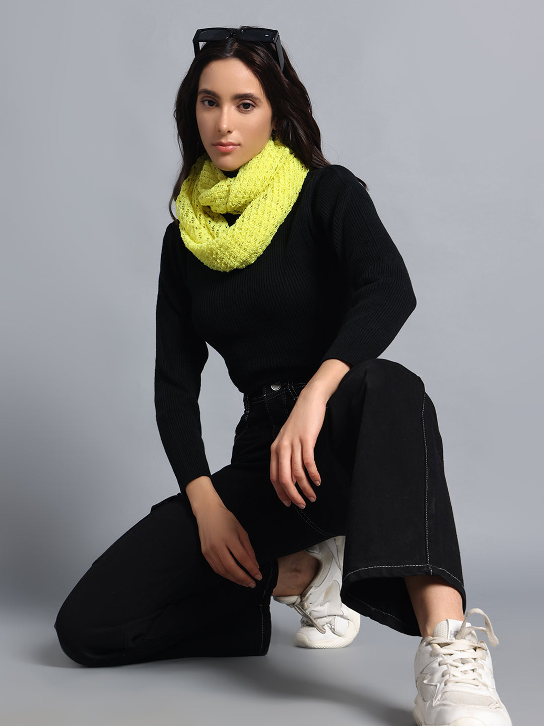 PUNK Yellow Infinity Muffler, Snood & Scarves