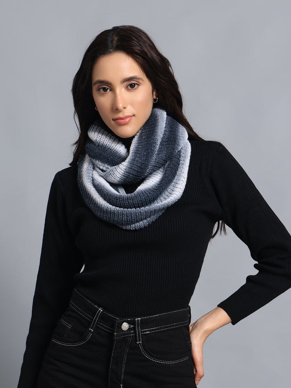 PUNK Black & White Infinity Muffler : Style Meets Comfort