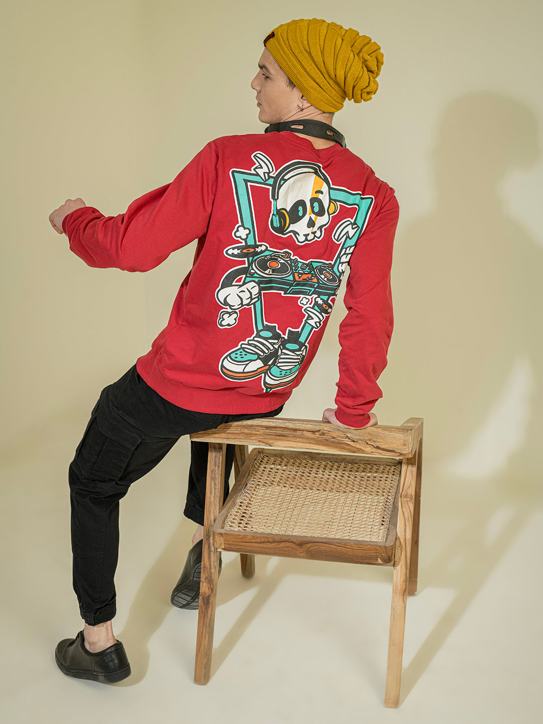 Punk Red Sweatshirt DJ-PUNK