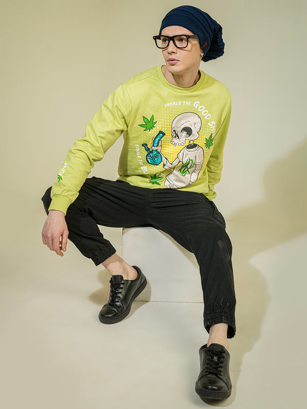 Punk Lime Green Sweatshirt GOOD-SHIT