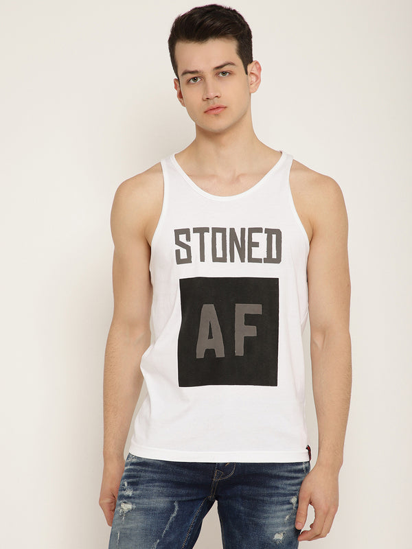 Punk STONED-AF White T-Shirt