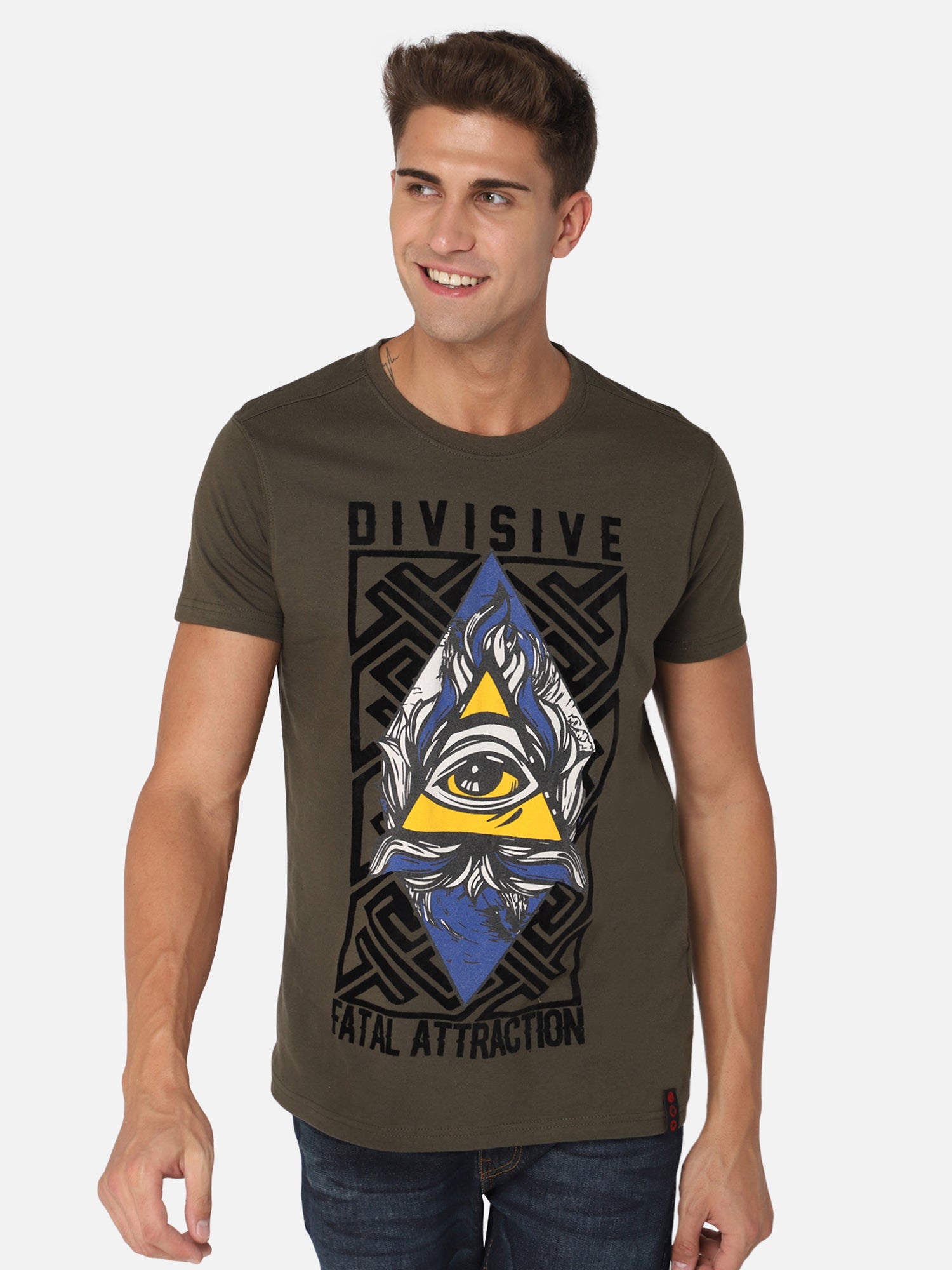 Punk DIVISIVE Olive T-shirt