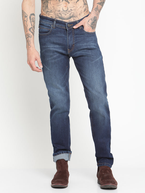 Punk Men Regular Fit Jeans