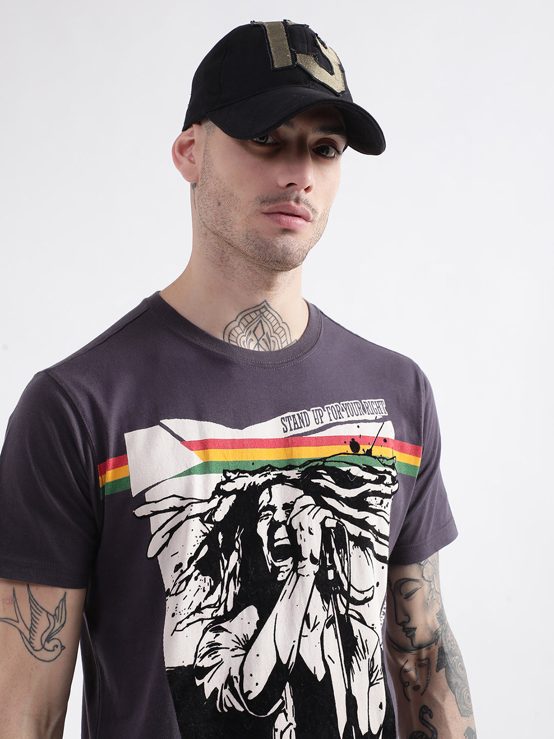 Punk Black Thirteen Number Cap