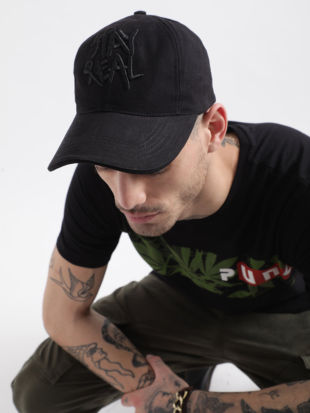 Punk Stay Real Black Cap
