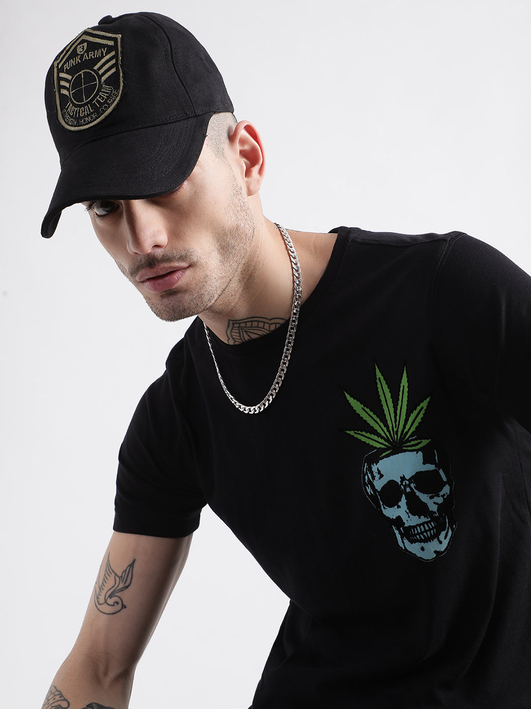 Buy Punk Army Cap Black