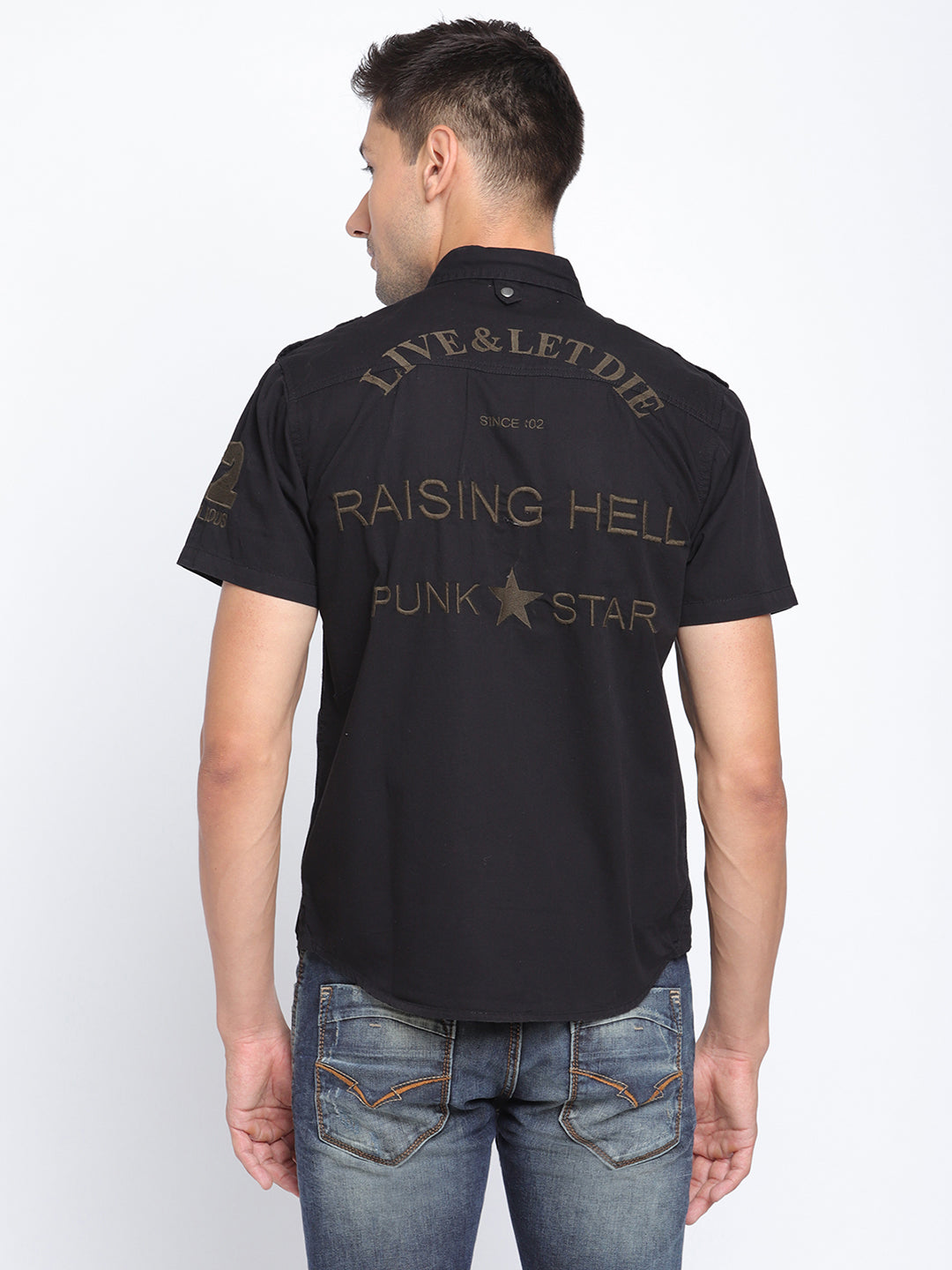 Punk Black Shirt 21003