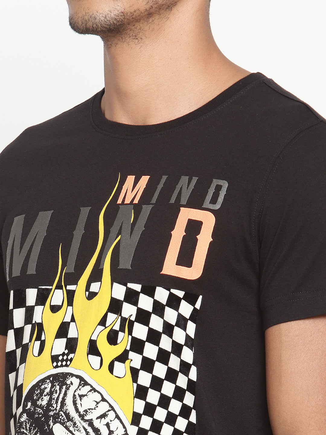 Punk MIND-CONTROL Black T-shirt