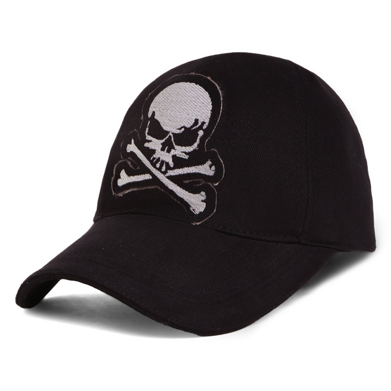 Punk Skull & Bones Black Cap